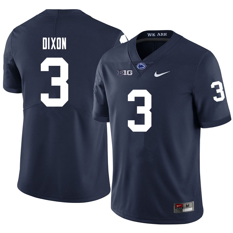 Men #3 Johnny Dixon Penn State Nittany Lions College Football Jerseys Sale-Navy - Click Image to Close
